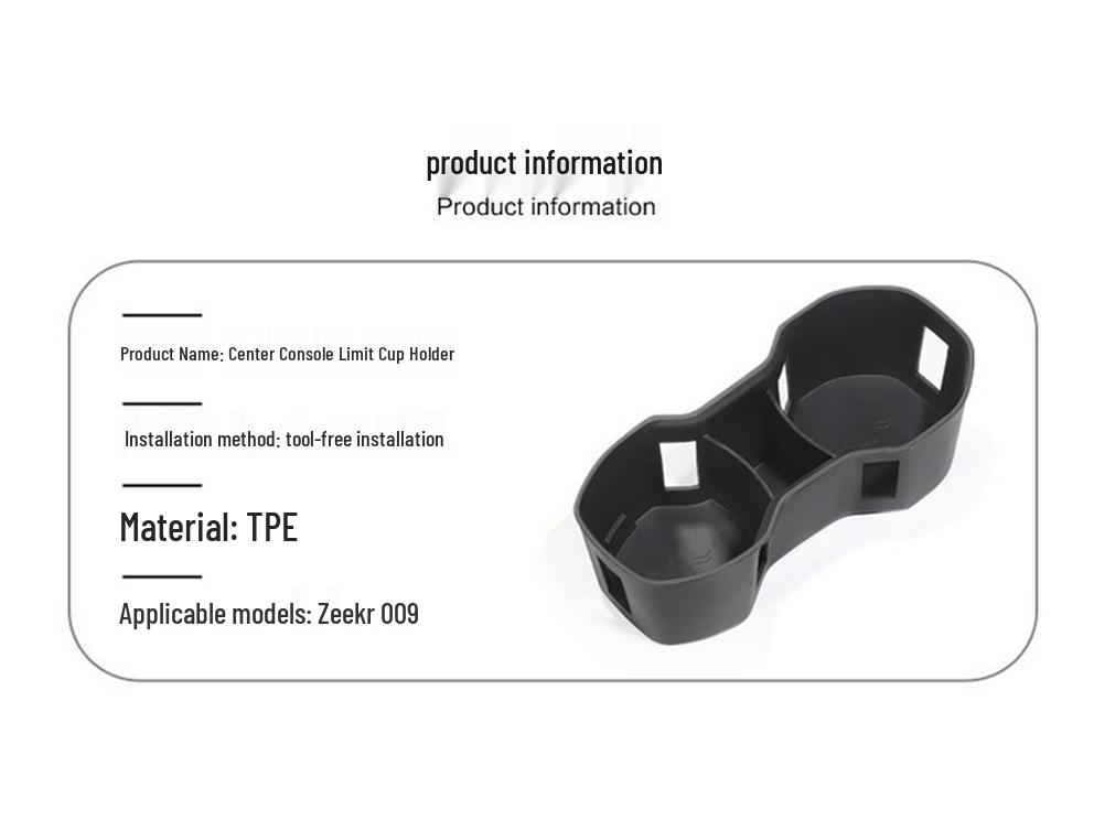 22-24 Zeekr 009 Cup Holder Anti-Slip Pad and Car Accessory