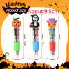 5/10 Stück Halloween Stifte Mini 4-in-1 Farben Einziehbar Bunter Kugelschreiber Kürbis Geist Fledermaus Schreibwaren Schulparty Geschenk