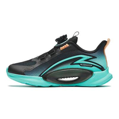 Kids Wind Riding Trendy Versatile Low-Top Running Shoes Kids Sneaker Black Green A12435501-9