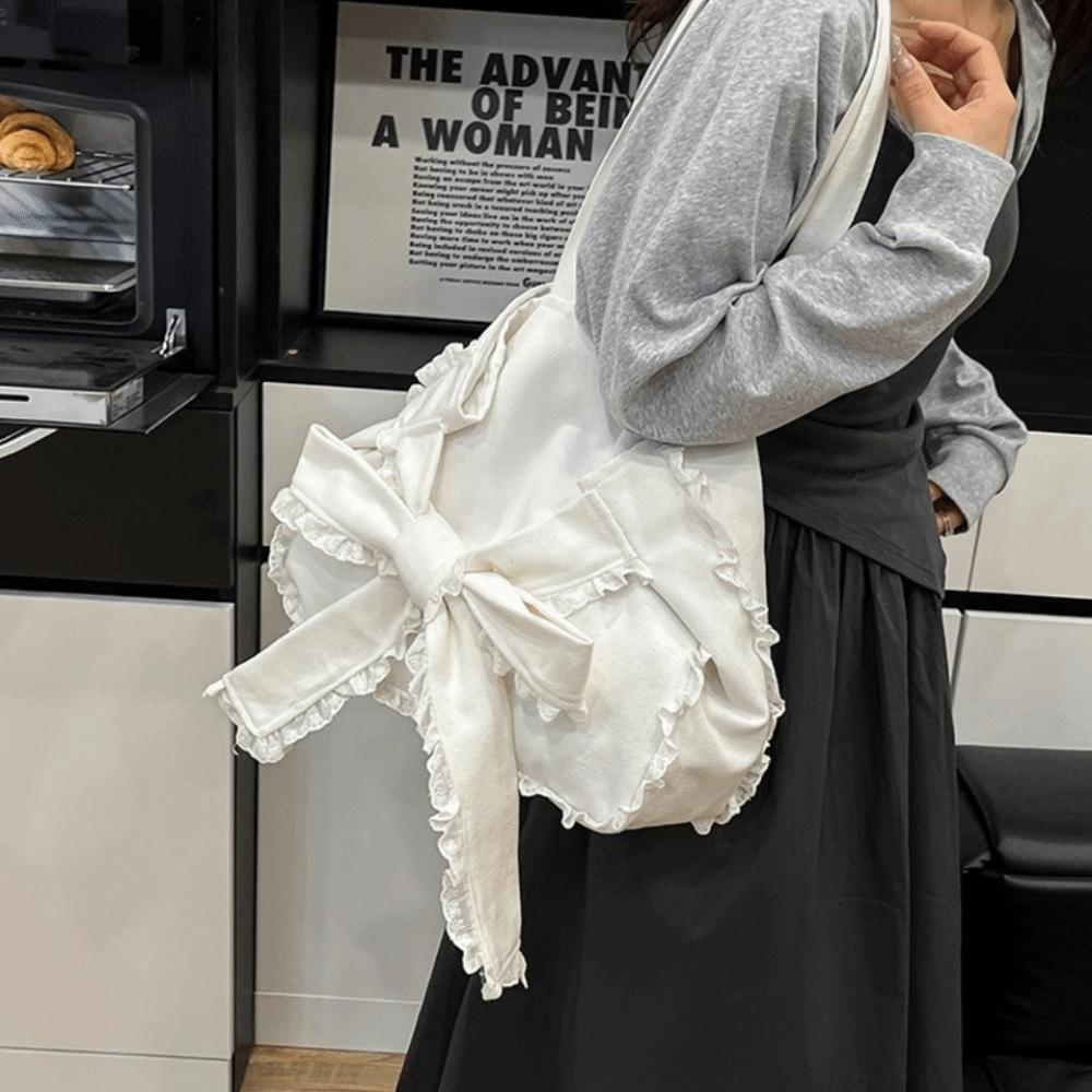 Versatile Bows Armpit Bag Stylish Women's Handbags Trendy Bow Tote Bag  Underarm Bag