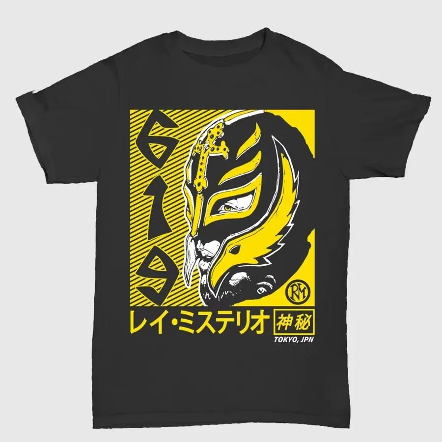 2025 New Man of Mystery Rey Mysterio Wrestling T-shirt Short Sleeve Cotton Base Top Men Women Loose Comfortable Round Neck Tops