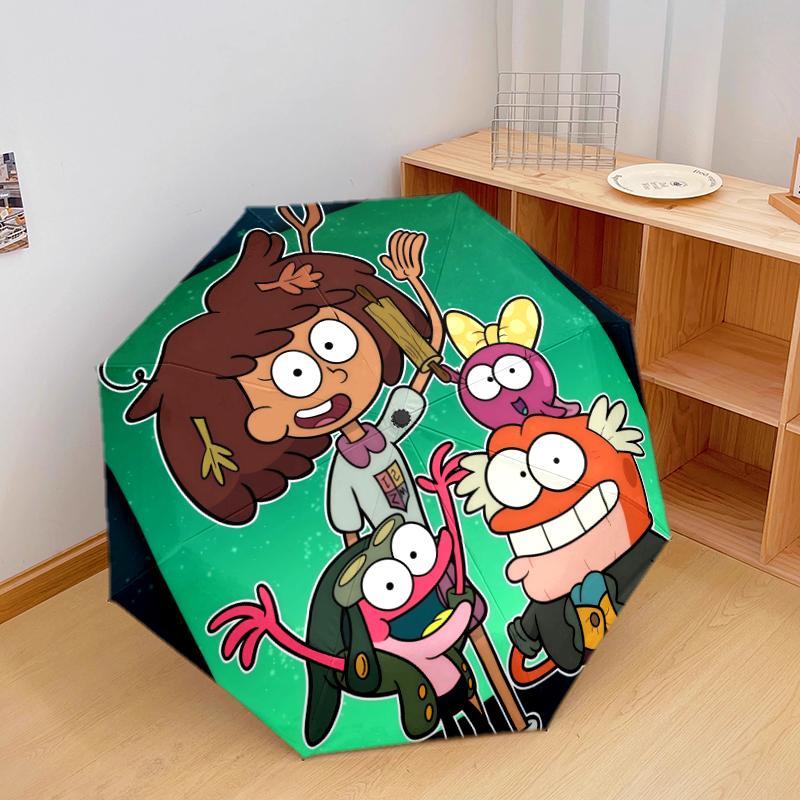 Amphibia, automatic folding umbrella, portable and foldable design, 8 ribs, a Christmas or birthday gift.