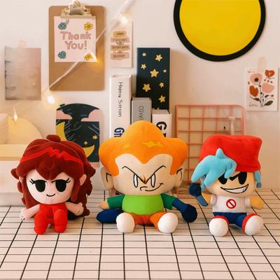 FNF Nene Plüschtier Lustige Stofftiere Puppe Bunt Weich Pico Darnell Plüschtier Schreibtischdekoration Niedliche Anime Plüschpuppe Geschenk für Fans
