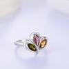 Luxury Precious Natural tourmaline Ring Earrings Jewelry Set 925 Silver Rare Gems fine jewelry Ladies Anniversary & Banquet Gift