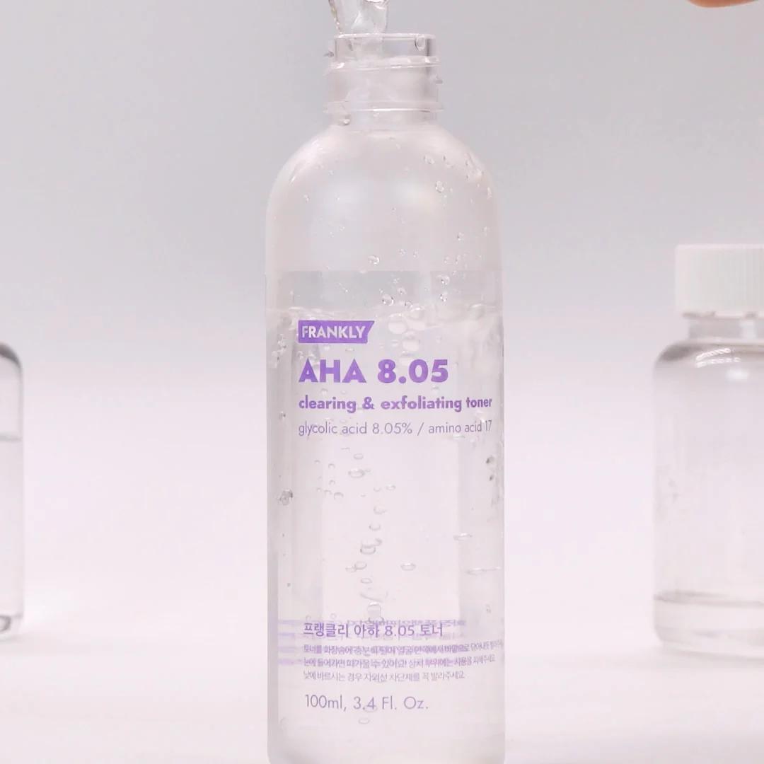 

Frankly AHA 8.05% Тонер 100 мл, Очищение и отшелушивание, Увлажнение, Корейская косметика, Kbeauty, образец