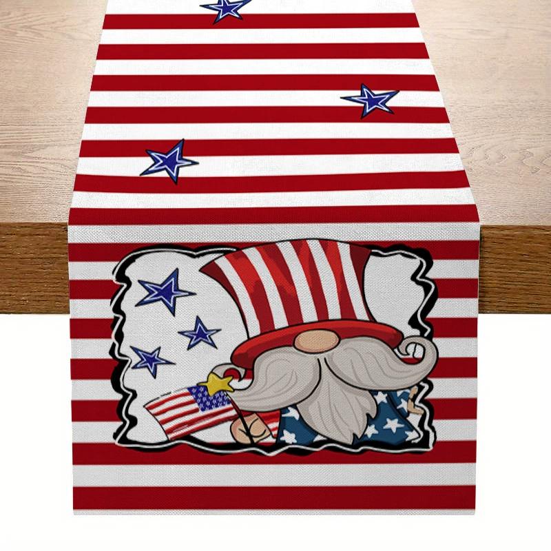 Creative America Independence Day Series Kitchen Table Flag Fashion Festival Decoration Insulated Heat-resistant Tablecloth