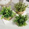 3 Stück Grüne Künstliche Pflanzen Gras Gewebte Kleine Topfpflanzen Heimdekoration home decor  home decoration  Pflanzen
