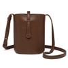 Mini lightweight soft leather bucket bag 2024 new fashion small bag for women Korean version textured casual crossbody phone bag