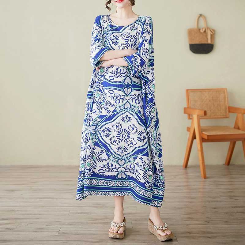 Summer Round Neck Short Sleeved Dress