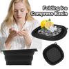 Square Foldable Silicone Bowl For Face Ice Bath And Home Skincare Routine Portable Face Dipping Bowl For Women And Girl