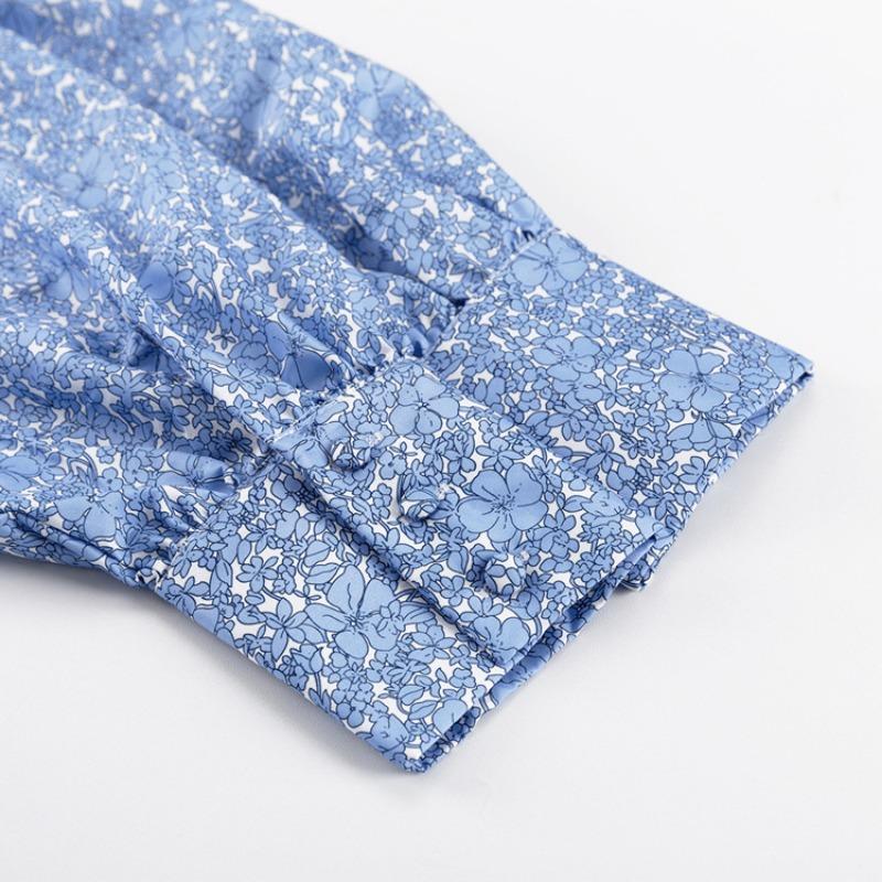 Rochie de modă cu mâneci lungi cu flori pentru femei petrecere elegantă plisată ocazională mini rochie femei vacanță liberă la plajă vacanță rochii scurte a-line femei