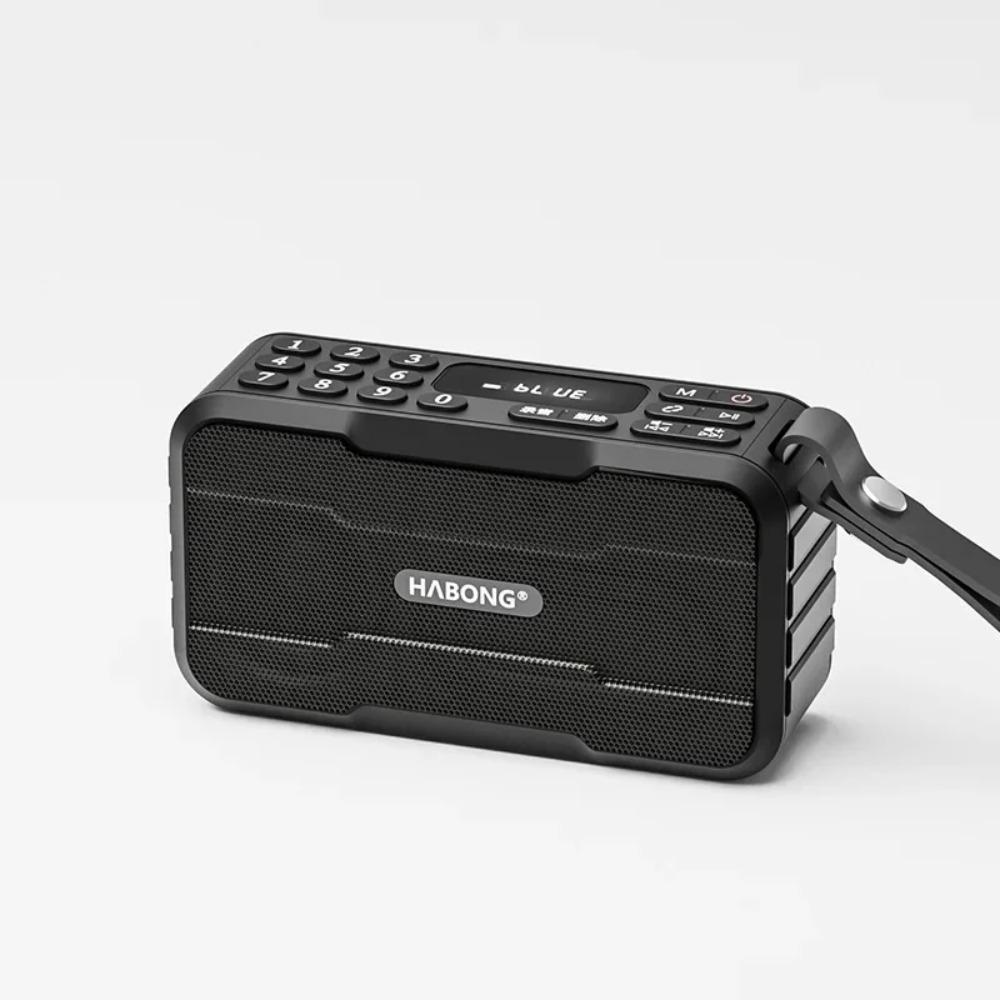 Portable Radio FM Mini Bluetooth Radios Speaker Hifi Sound Soundbar Subwoofer Handsfree Walkman Music Player Recorder with Mic
