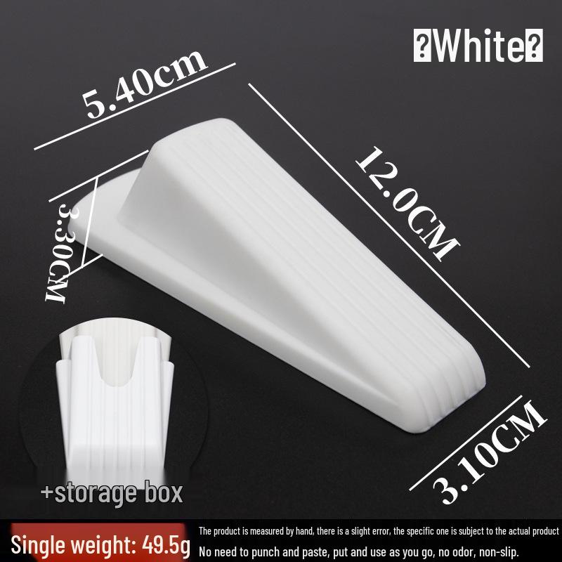 

Anti-Theft Safety Door Stopper – Windproof, Anti-Slip Rubber Door Blocker белый