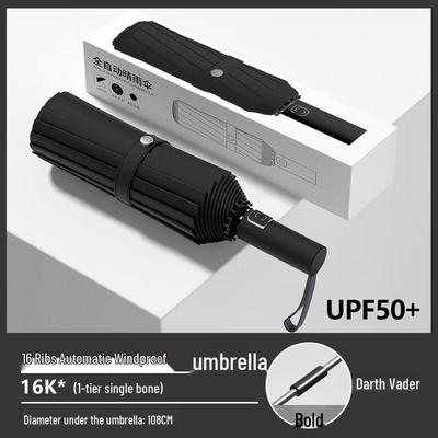 WH Automatic Thickened Large Dual-Use Sun & Rain Umbrella