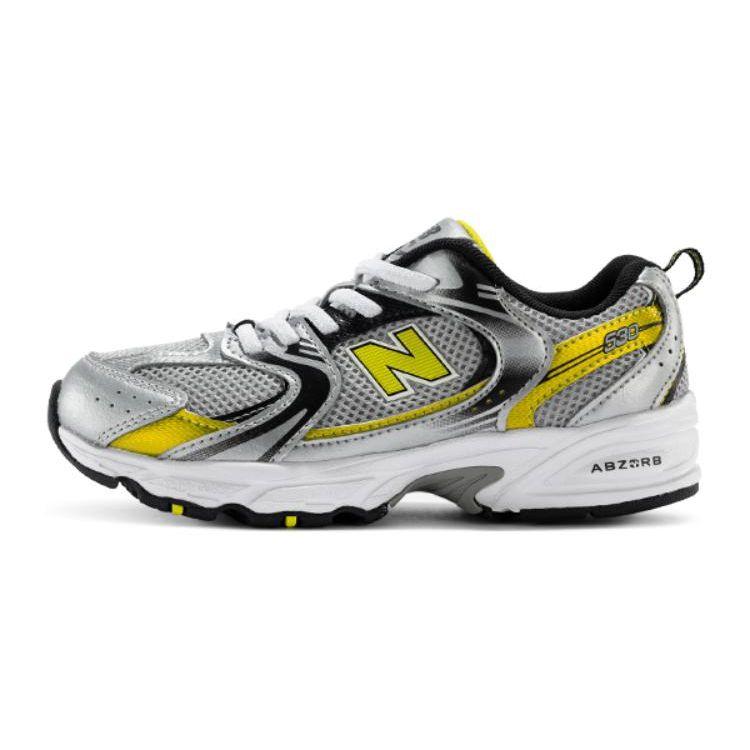 New Balance Nb 530 Low Top Kids Running Shoes Kids Running Shoes Gray Yellow PZ530SA1