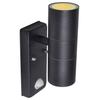 Applique LED en acier inoxydable avec Capteur Forme cylindrique Noir 41097