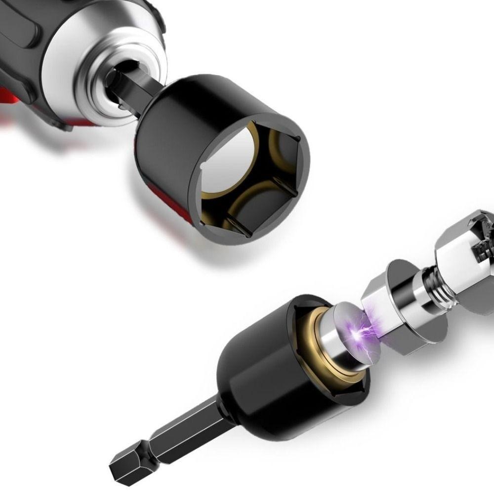 Metric/Inch Magnetic Hex Socket Sleeve High-carbon Steel Socket  Mechanical Maintenance