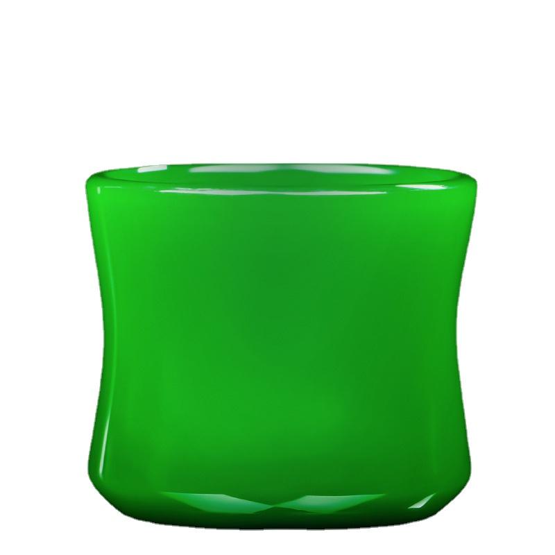 Tazza da tè in vetro verde imperatore Cha Wan Porcellana di giada Tazza da maestro Giuntura di bambù Tazza da tè Cinese Tazza da tè squisita in giada