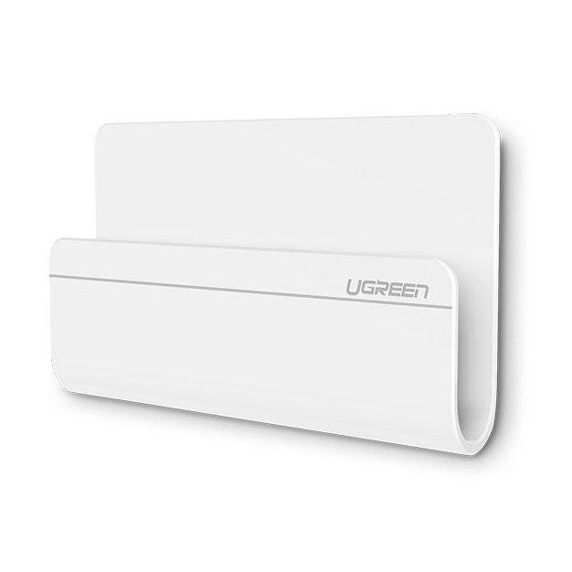 Ugreen Model 30394, Universal Phone Charging Wall Mount Stand, Elegant White Finish