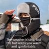 Windproof Winter Mask Hat Anti Fog Warm Ski Hat Casual Riding Lei Feng Hat  Biking