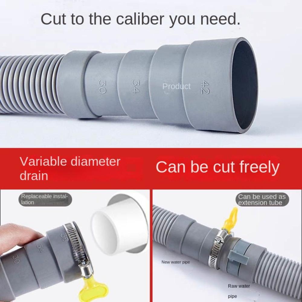 Високоміцний зливний шланг для пральної машини, пластиковий зливний шланг для сушильної машини, шланг для зливу відходів, ванна кімната