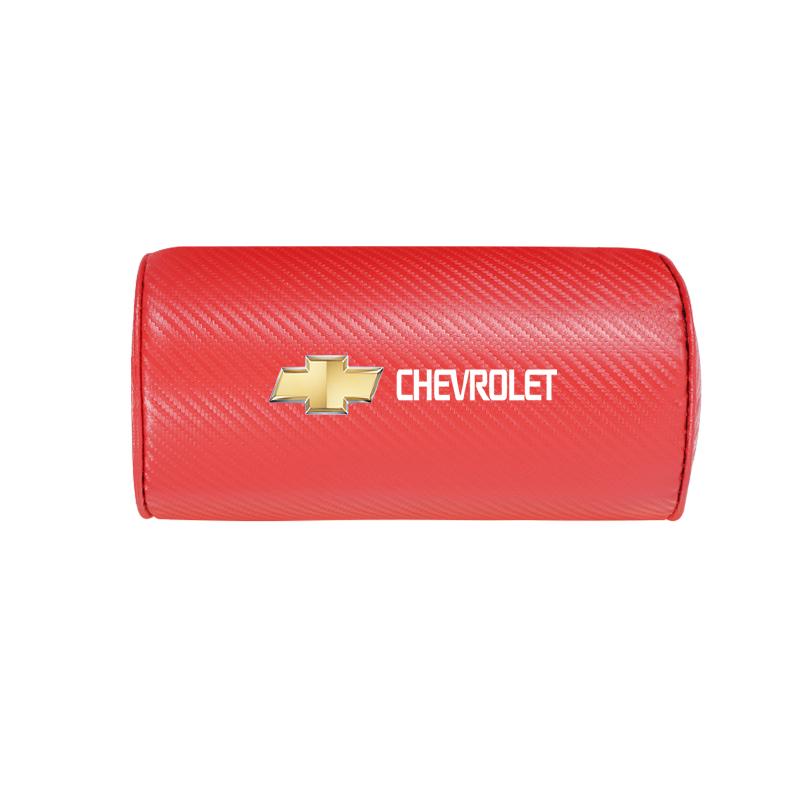 Car Seat Headrest Cushioning Carbon Leather Neck Pillow For Chevrolet Spark Captiva Cruze Malibu Equinox Trax Camaro Blazer
