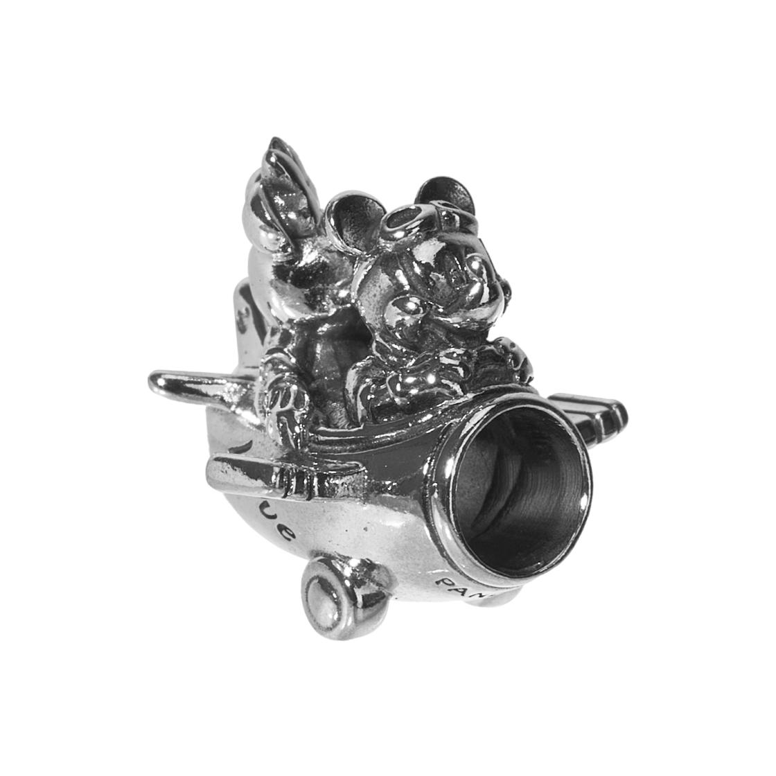 Pandora Disney Series Mickey And Minnie Airplane Charm Men Charm Silver 790108C00 Box