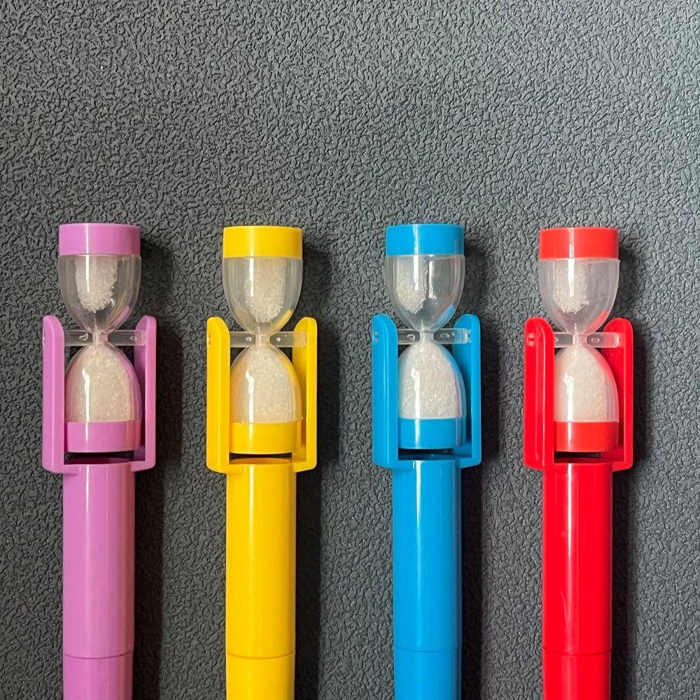 Black Ink Hourglass Ballpoint Pen Plastic Material Sand Clock Pen  Study Gift