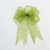 2m Green Organza Christmas Ribbon, for DIY Christmas Gifts Crafts Handmade Bow Xmas Tree Decor, DIY Wedding/Christmas Decoration