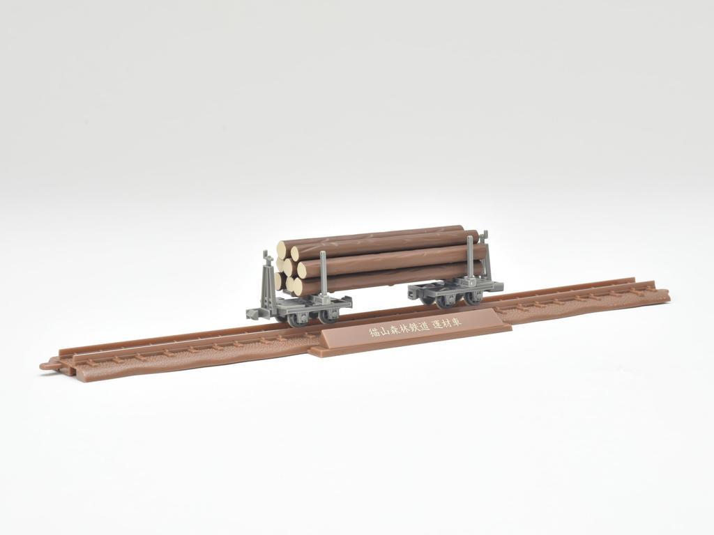 Colecția de căi ferate Colecția de fier Ecartament îngust 80 Set de camioane de cherestea Nekoyama Forest E Diorama Supplies 3 vagoane