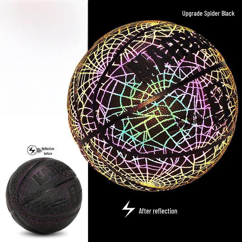 Xulin Luminous Reflective Basketball - Spider Black
