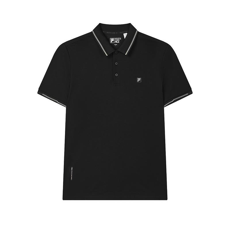 Fila White Five Color Polo Fashion Versatile Trendy Personality Sports Casual Comfortable Cool Short Sleeve Polo Shirt Men Polo Shirts F11M523105FBK