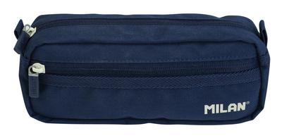 MILAN Stift Navy MLN081148SNCB 2-Reißverschluss-Etui, Blau,