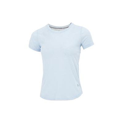 Solid Color Crew Neck T-Shirt Women Tops Light-Blue 1361371-438