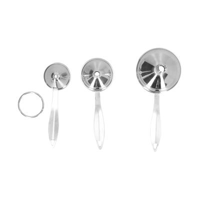3PCS Stainless Steel Funnel Mini Funnel Oil Vinegar Wine Spice Sauce Leakage Household Oil Leakage