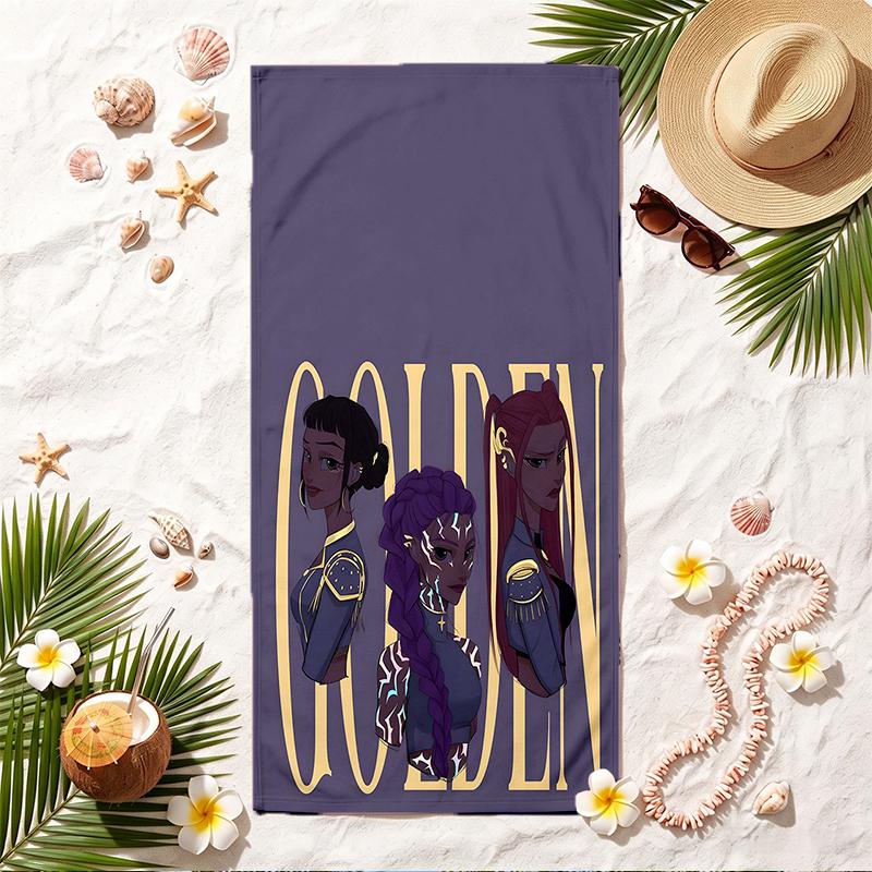 HUNTRIX Soft Beach Towel Stylish Beach Pool Towel for Summer Seaside Vacation Travel