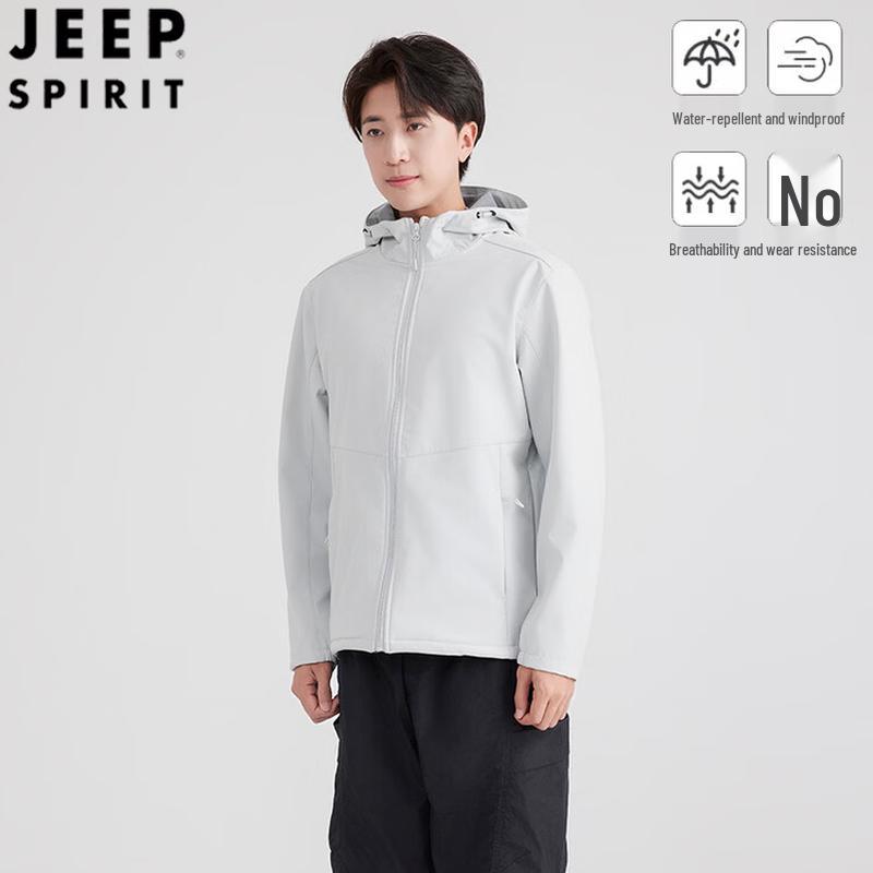 

JEEP SPIRIT 2026 Унисекс ветрозащитная водонепроницаемая куртка Soft Shell M