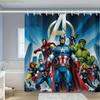 Marvel Avengers Badevorhang, Polyester Material, Einfach zu installieren, Geeignet für Haus-, Hotel-, Wohnungsdekoration