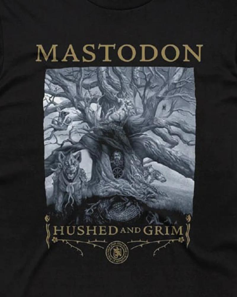 Nuova Maglietta Unisex MastodonHushed Grim Tutte le taglie Nera