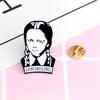 Wednesday Addams Brosch Märke Semester Skräck Gåva Till Fans