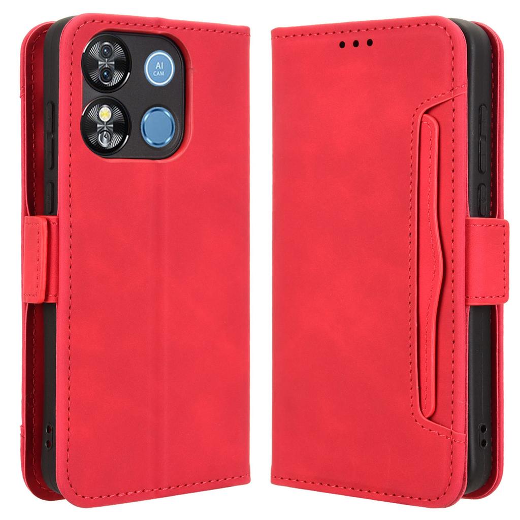 For Oukitel C57 Pro/C57s Leather Case Phone Wallet Cover with Multiple Card Slots