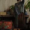 Little Mud Girl Retro Artistic Handmade Cotton Patchwork Pants