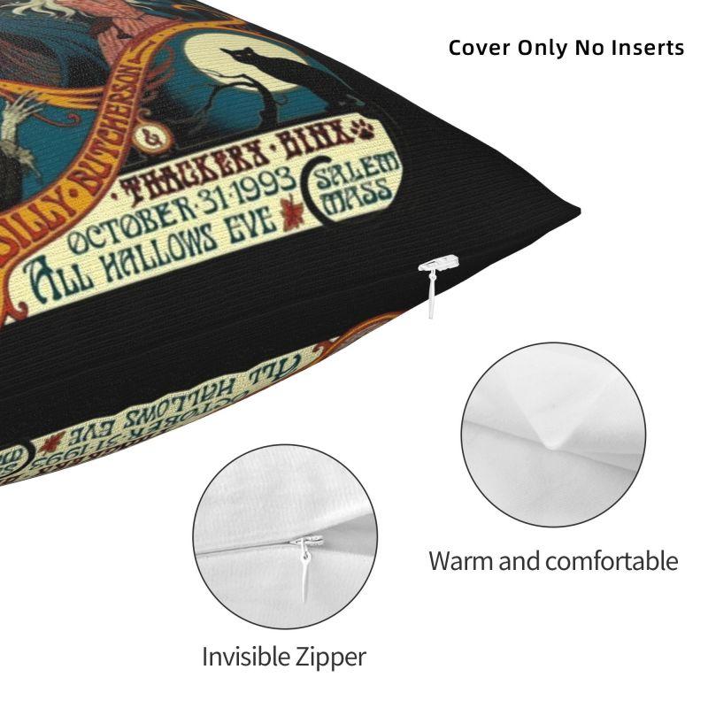 Custom Hocus Pocus Halloween Sanderson Sisters Throw Pillow Case Modern Cushion Cover Square Pillowcase