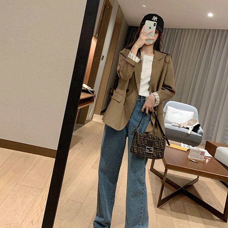 Influencer Women's Retro Korean Style Short Blazer - New Autumn 2025 Fashion