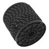 Reflective Camping Rope Texture Weaving 164ft 4mm Polyester Parachute Cord for Travel Hiking Backpacking Black