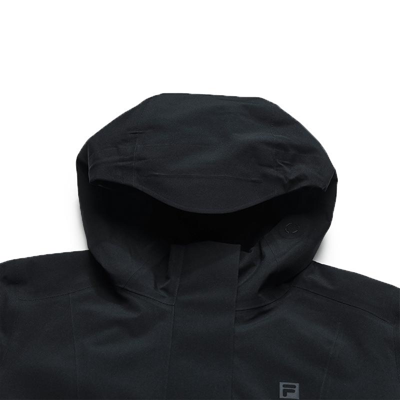 FILA Explorer Fashion Classic Casual Outdoor Warm Two-Piece Hooded Down Jacket Women outerwear Deep-Black A61W547901FBK