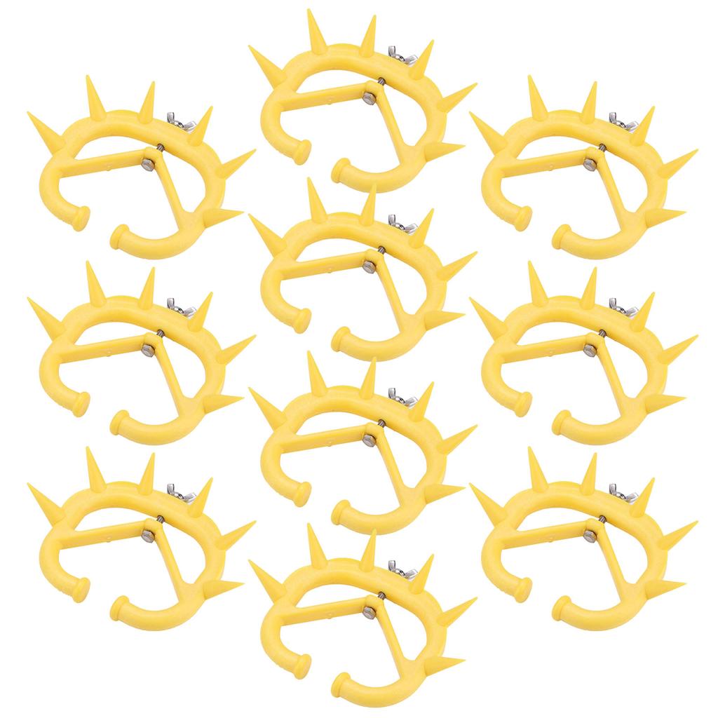 10pcs CalF weaning Nose Rings Plastic Weaning Spiked Ring Preventing Suckling