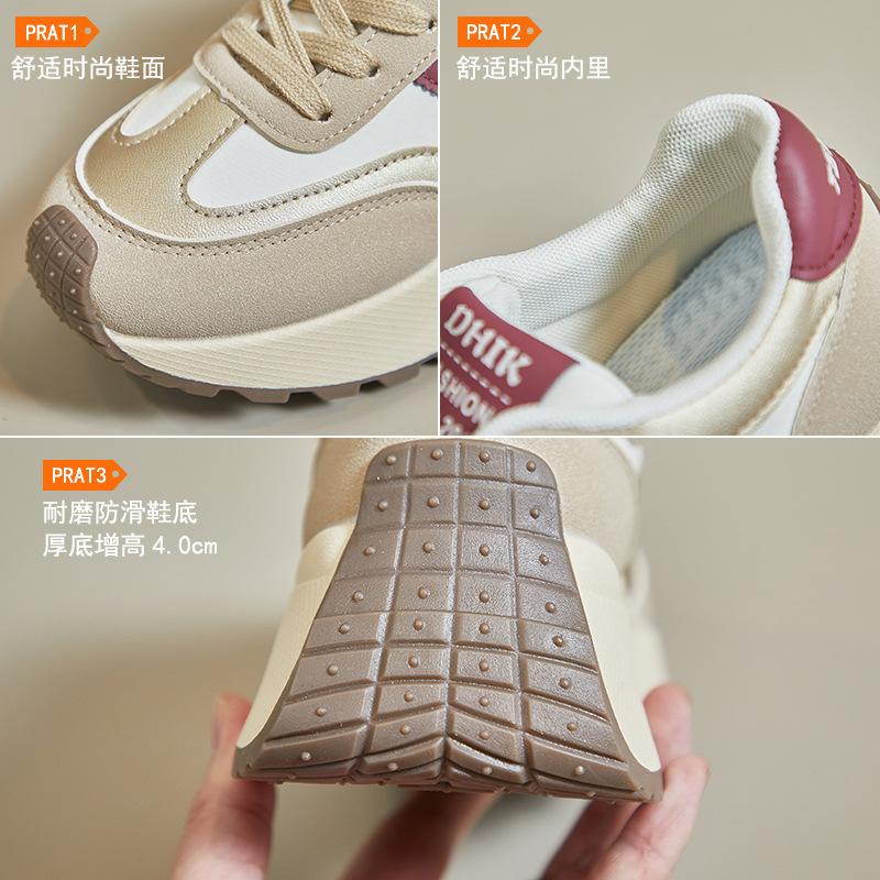 Spring Forrest Gump Shoes New Korean Version Ins Female Students Platform Dad Shoes Heightening Sports Casual Shoes BN002