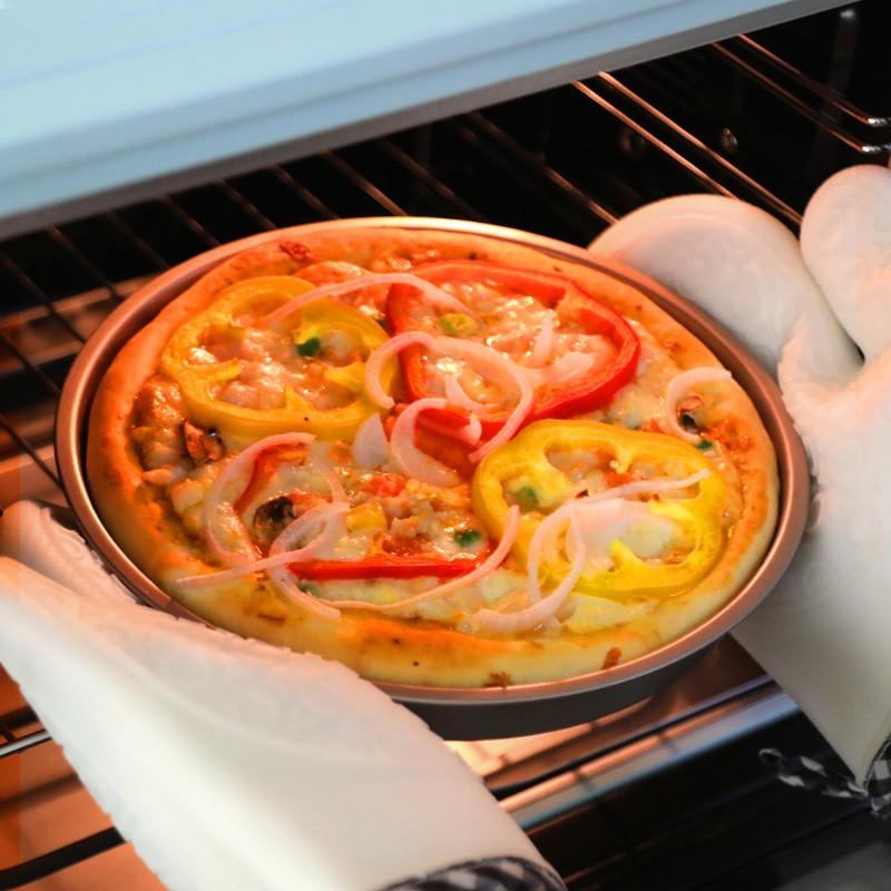 5-10 Inches Carbon Steel Round Pizza Pan Nonstick Mold for Baking Oven Bakeware Cake Pastry Dish Plate Kitchen Accessories