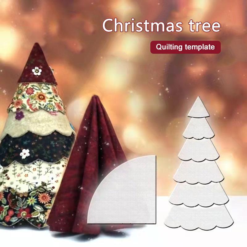 Handmade Christmas Tree Quilting Template Set Multifunctional Acrylic DIY Sewing Ruler Practical Sewing Pattern Tools Quilting